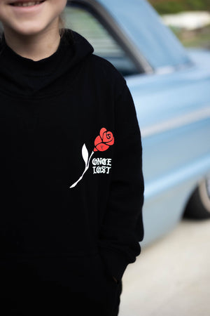 F/F Red Rose Kids Hoodie