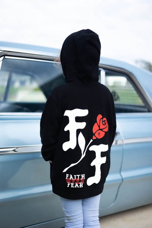 F/F Red Rose Kids Hoodie