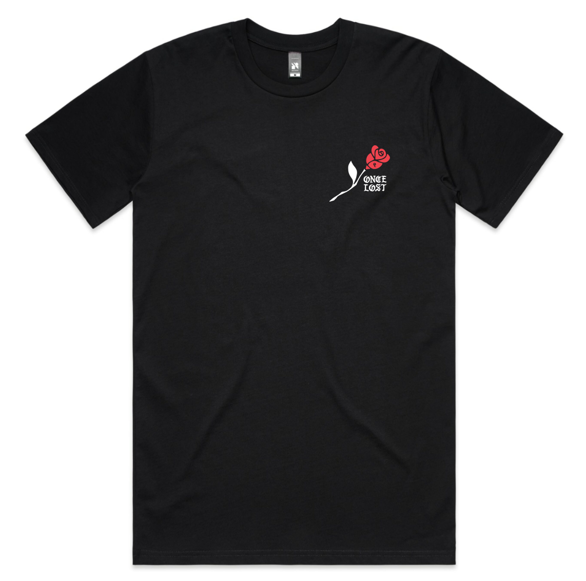 Red Rose F/F Tee Black