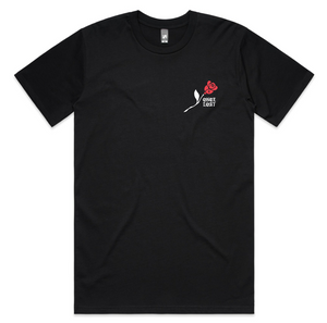 Red Rose F/F Tee Black