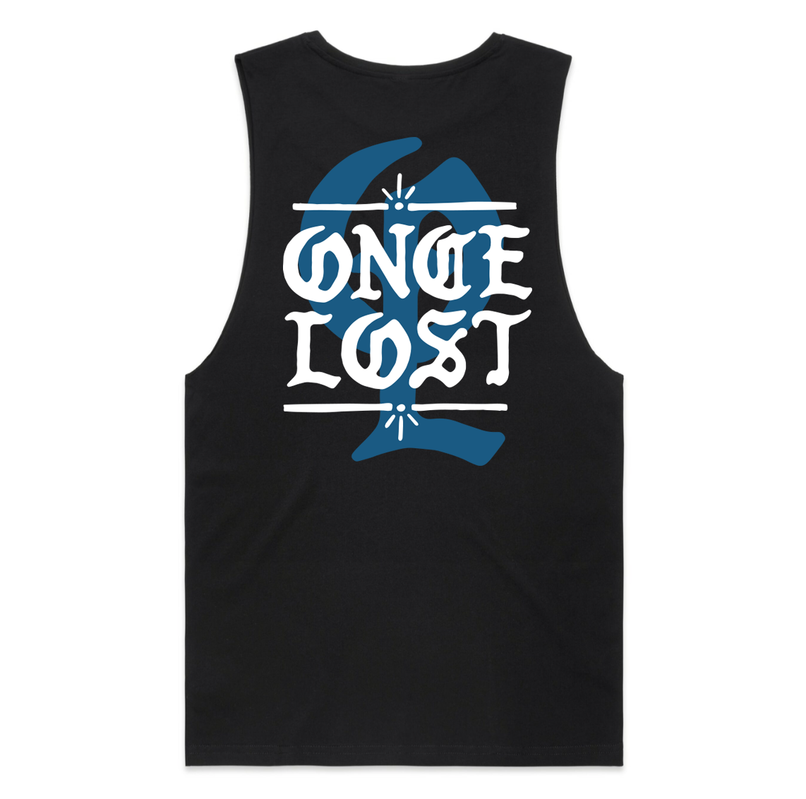 Men's Once Lost Insignia Cut-off Tee Black