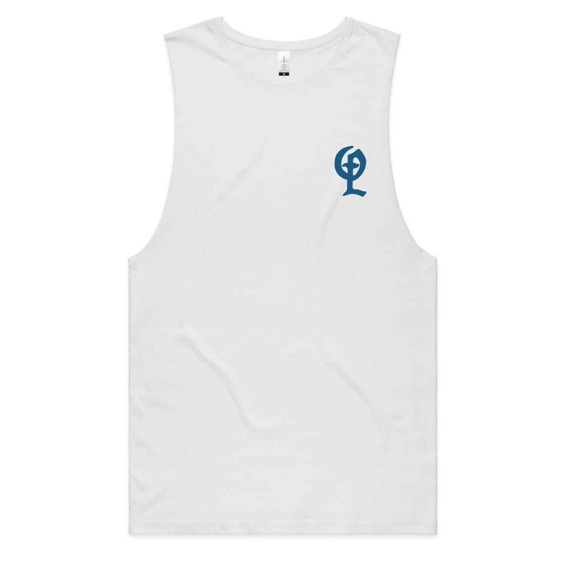 Men's Once Lost Insignia Cut-off Tee White