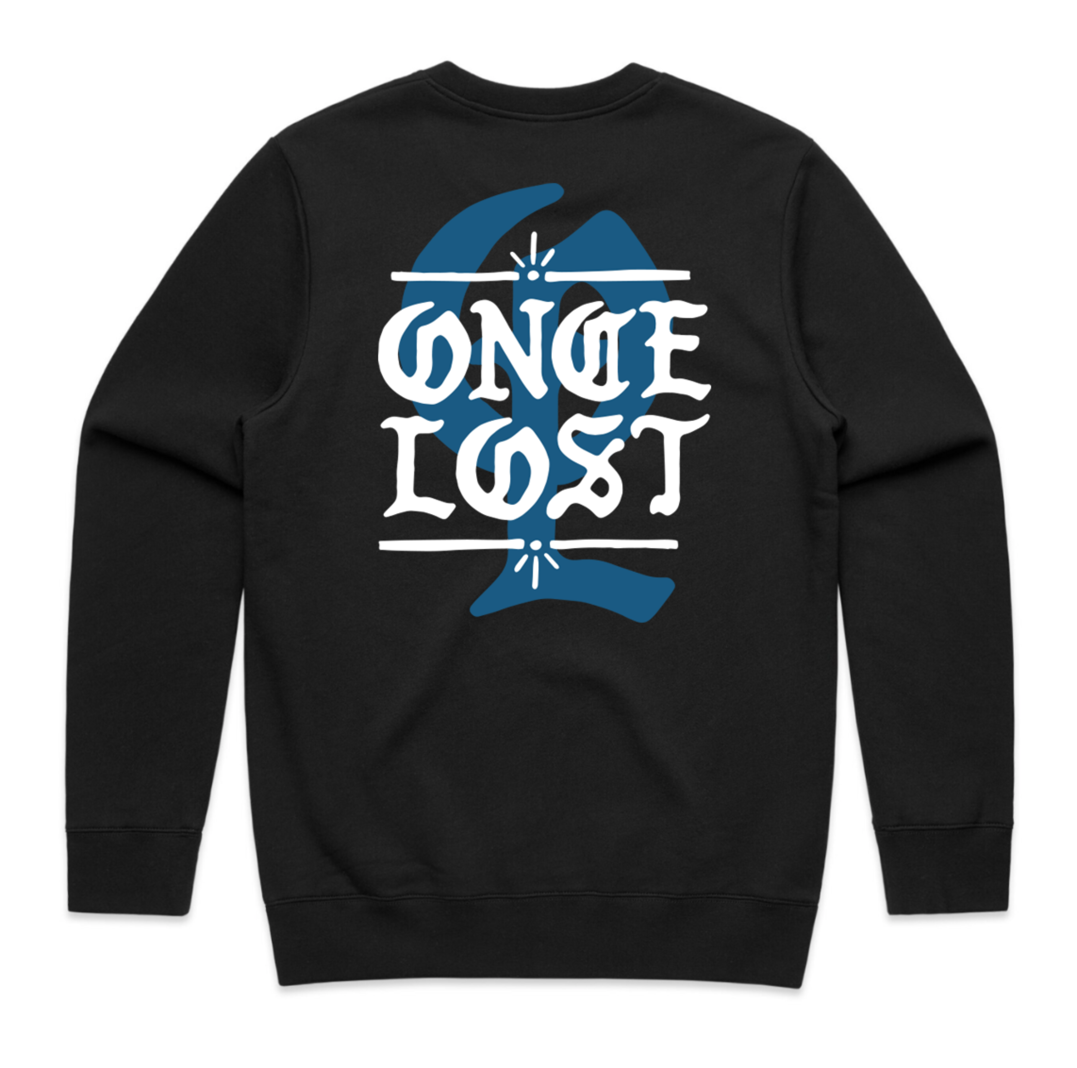 Men's Once Lost Insignia Crew Sweater Black