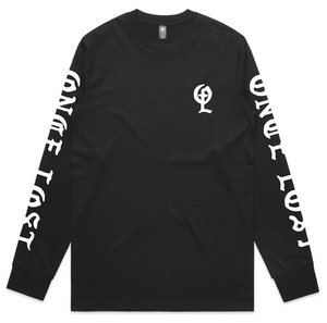 Men's Once Lost Insignia Long Sleeve Black