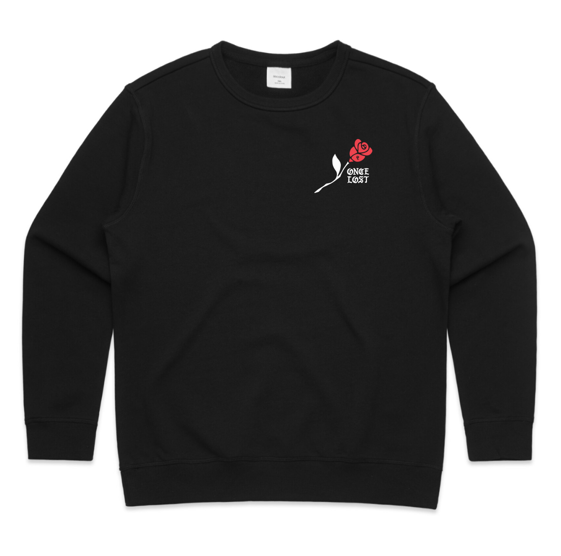 Womens Red Rose Faith/Fear Premium Crew